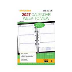 Debden 2027 Dayplanner Desk Week To View Diary Refill