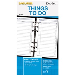 Debden DayPlanner Personal Things To Do Refill