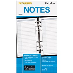 Debden DayPlanner Personal Notes Refill