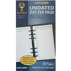 Debden DayPlanner Personal Daily Non-Dated Refill