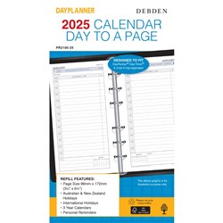 Debden 2025 Dayplanner Personal Day To Page Diary Refill