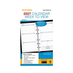 Debden 2027 Dayplanner Personal Week To View Diary Refill