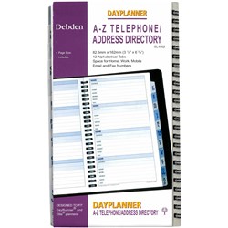 Debden DayPlanner Slimline Tele/Address Refill