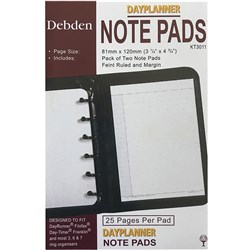 Debden DayPlanner Pocket Note Pad Refill