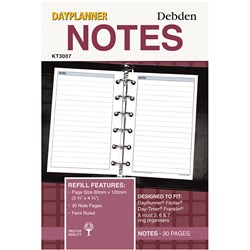 Debden DayPlanner Pocket Notes Refill