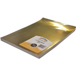 Rainbow Foil Board A4 270gsm Gold