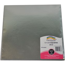 Kinder Squares Foil 250mm 85gsm Silver