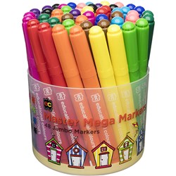 Edvantage Master Mega Marker Broad Tip 5.8mm Assorted Tub of 48