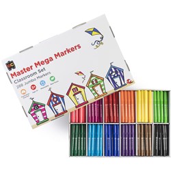 Edvantage Master Mega Marker Broad Tip 5.8mm Assorted Box of 288