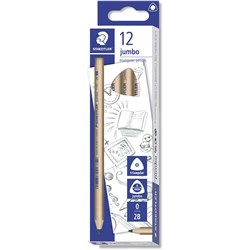 Staedtler 2B 119 Natural Jumbo Triangular Graphite Pencil