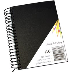 QUILL VISUAL ART DIARY A6 120 page 110gsm