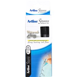 Artline Smoove 8210 Medium Black Ballpoint Pen