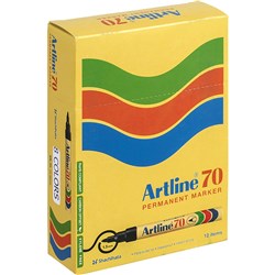 Artline 70 Permanent Assorted Colours Bullet Marker