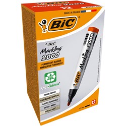 Bic Marking 2000 Marker Permanent Red Bullet Tip