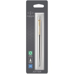 Pen Ballpoint Parker Jotter Stainless Steel/Gold Trim