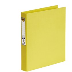 Marbig A4 2 D 25mm Lemon PE Binder