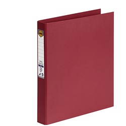 Marbig A4 2 D 25mm Deep Red PE Binder