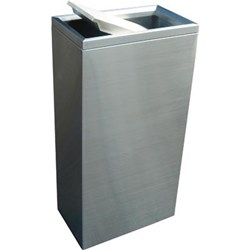 Compass 40L Swing Bin Brushed Stainless Steel W 230Xl380Xh750Mm