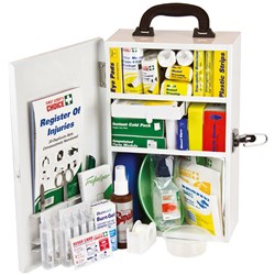 Trafalgar National Workplace First Aid Kit Metal Wall Mount Kit