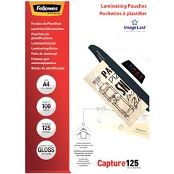 Fellowes Laminating Pouches A4 A4 125 Micron