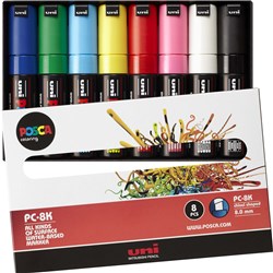 Posca PC-8K Assorted Colours 8mm Broad Chisel Paint Marker