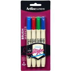 Artline Supreme Assorted Brush Marker