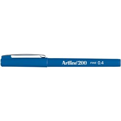 Artline 200 Royal Blue 0.4mm Permanent Fineliner