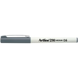 Artline 210 Grey 0.6mm Permanent Fineliner