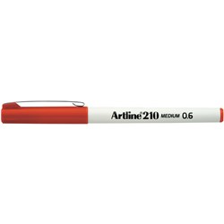 Artline 210 Dark Red 0.6mm Permanent Fineliner