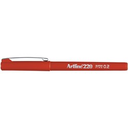 Artline 220 Dark Red 0.2mm Permanent Fineliner