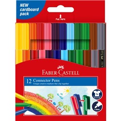 Faber Castell Connector Markers Assorted 12's