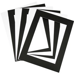 Pre Cut Mountboards - Black & White (reversible) - A4 - pack 10