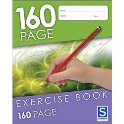 Sovereign Exercise Book 225x175mm 8mm Ruled 160 Page