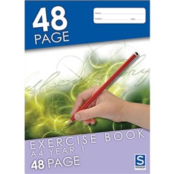 A4 48 Page Year 1 Ruled Exercise Book