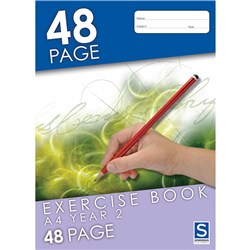 A4 48 Page Year 2 Ruled Exercise Book