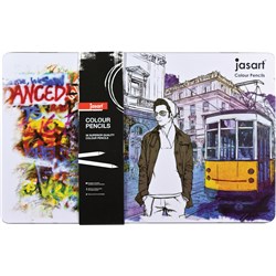 Pencil Colour Jasart Design Tin 36