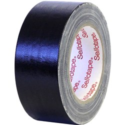 Sellotape Black 48mmx25m Cloth Tape