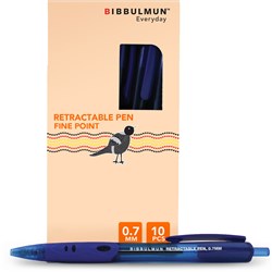 Bibbulmun Medium Blue Retractable Ballpoint Pen