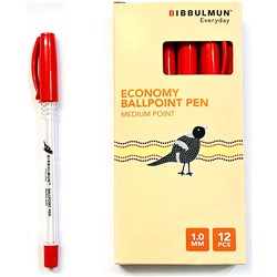 Bibbulmun Economy Medium Red Ballpoint Pen