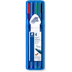 Staedtler Triplus Assoted Wallet 4 Extra Broad Ballpoint Pen