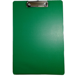 A4 Green PVC Clipboard