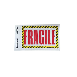 Fragile Supa-Labels 75mm x 130mm 500/ box