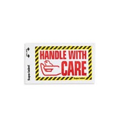 Handle with Care Supa-Labels 75mm x 130mm  500/ box