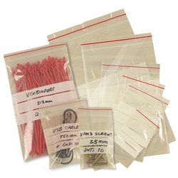 Mini Grip Bags 75mm x 100mm x 40um (3x4") with Panel