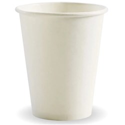 8oz80 SingleWall BioCup White 1000/C