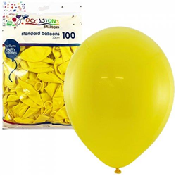 Alpen Yellow 30cm Balloons