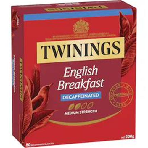 Black Tea - Twinings English Breakfast Decaffeinated Tea Bags - United ...