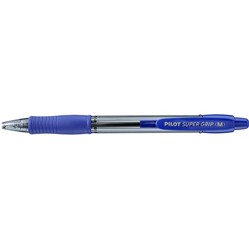 Ballpoint Pens Retractable - Pilot BPGP-10R Medium Blue Supergrip ...